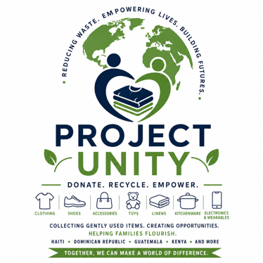 Clothes for Cause donate, recycle, empower badge